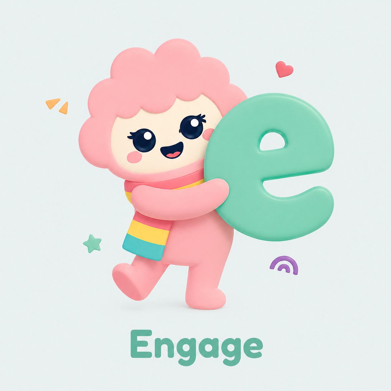 Lumi holding the letter for Engage