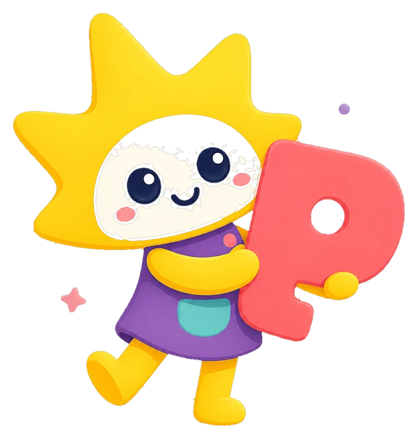 Lumi holding the letter for Play