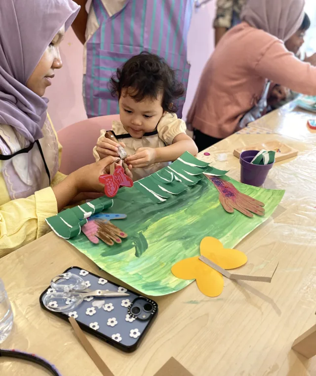 Little hands at work at PLEY