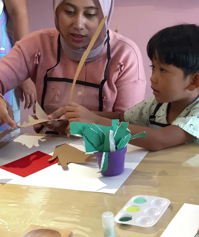 Painting together at PLEY